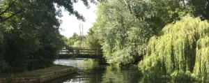 Bridge over the River at Wroxham Broads, Norfolk