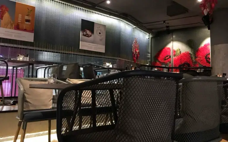Bar inside Last Barricade restaurant