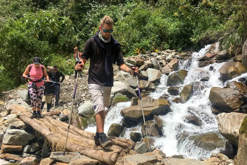 Tim hiking on Salkantay Trek