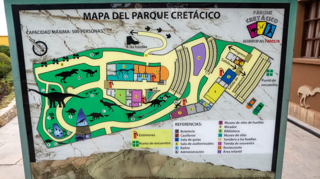 Parque Cretácico map