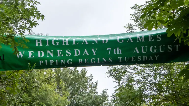Skye Highland games sign