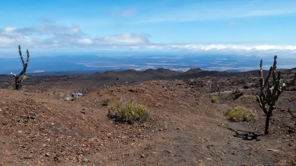 Barren landscape in Galapagos.