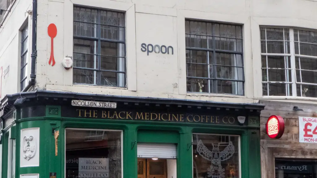 Spoon Cafe exterior, Edinburgh.