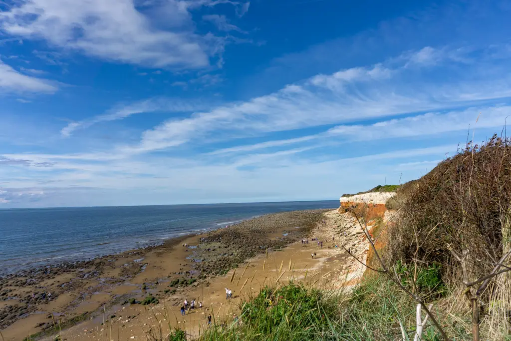Stripy cliffs at Hunstanton, Norfolk. 