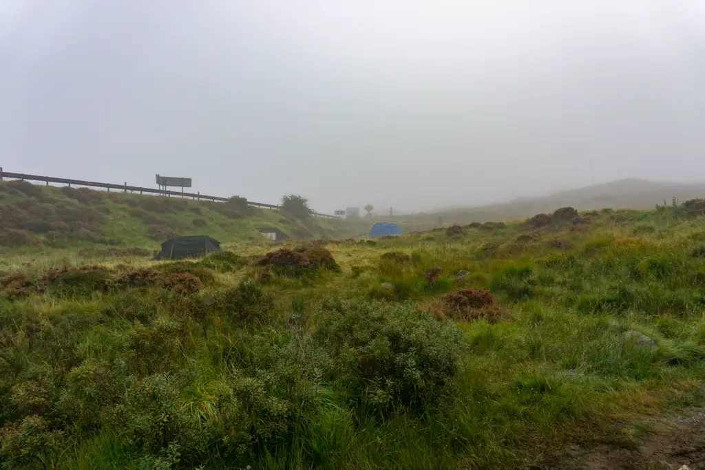 Tents in Sligachan, Isle of Skye