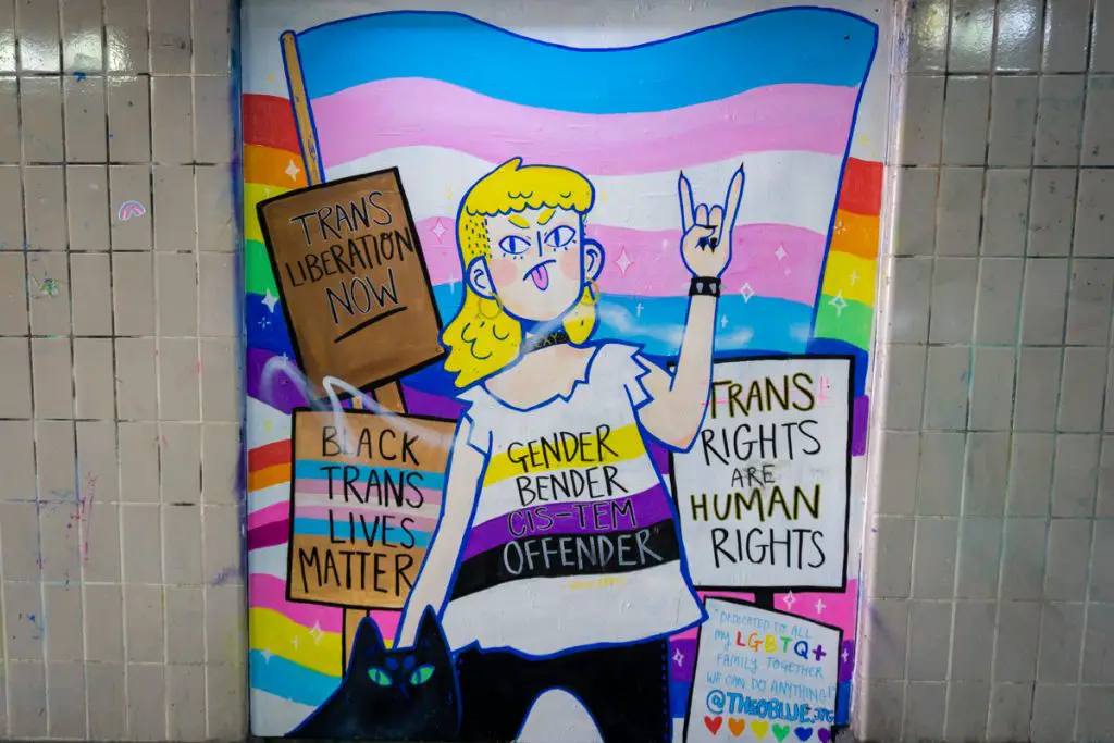 Trans Rights mural