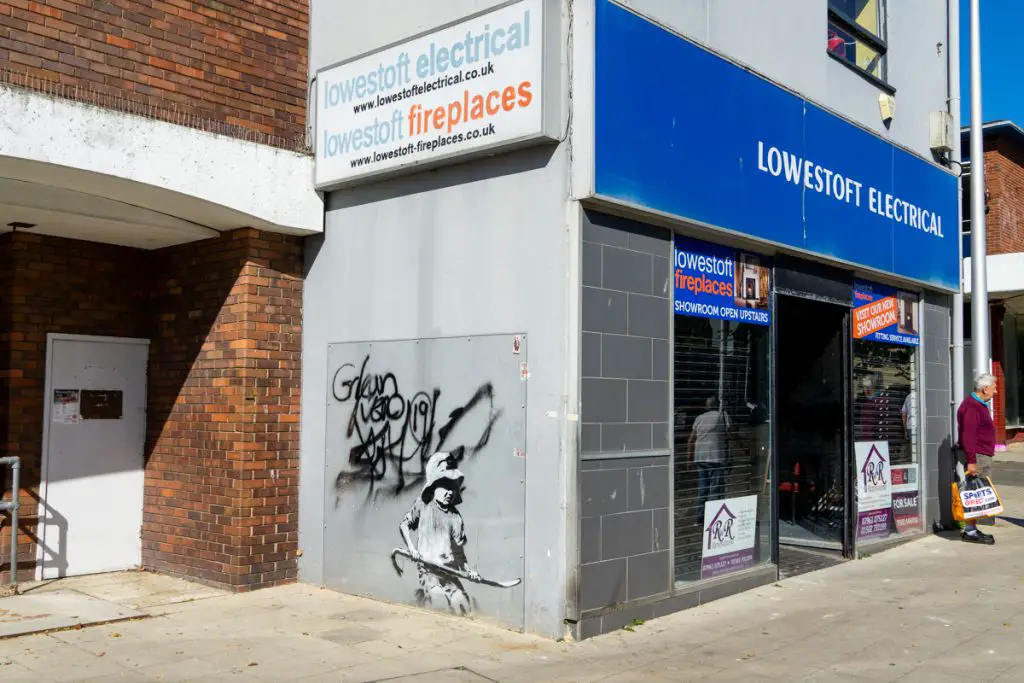 Lowestoft Electrical Shop Banksy