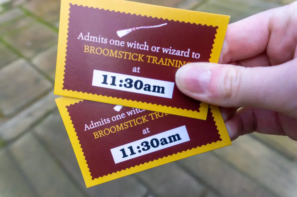 Broomstick lesson tickets