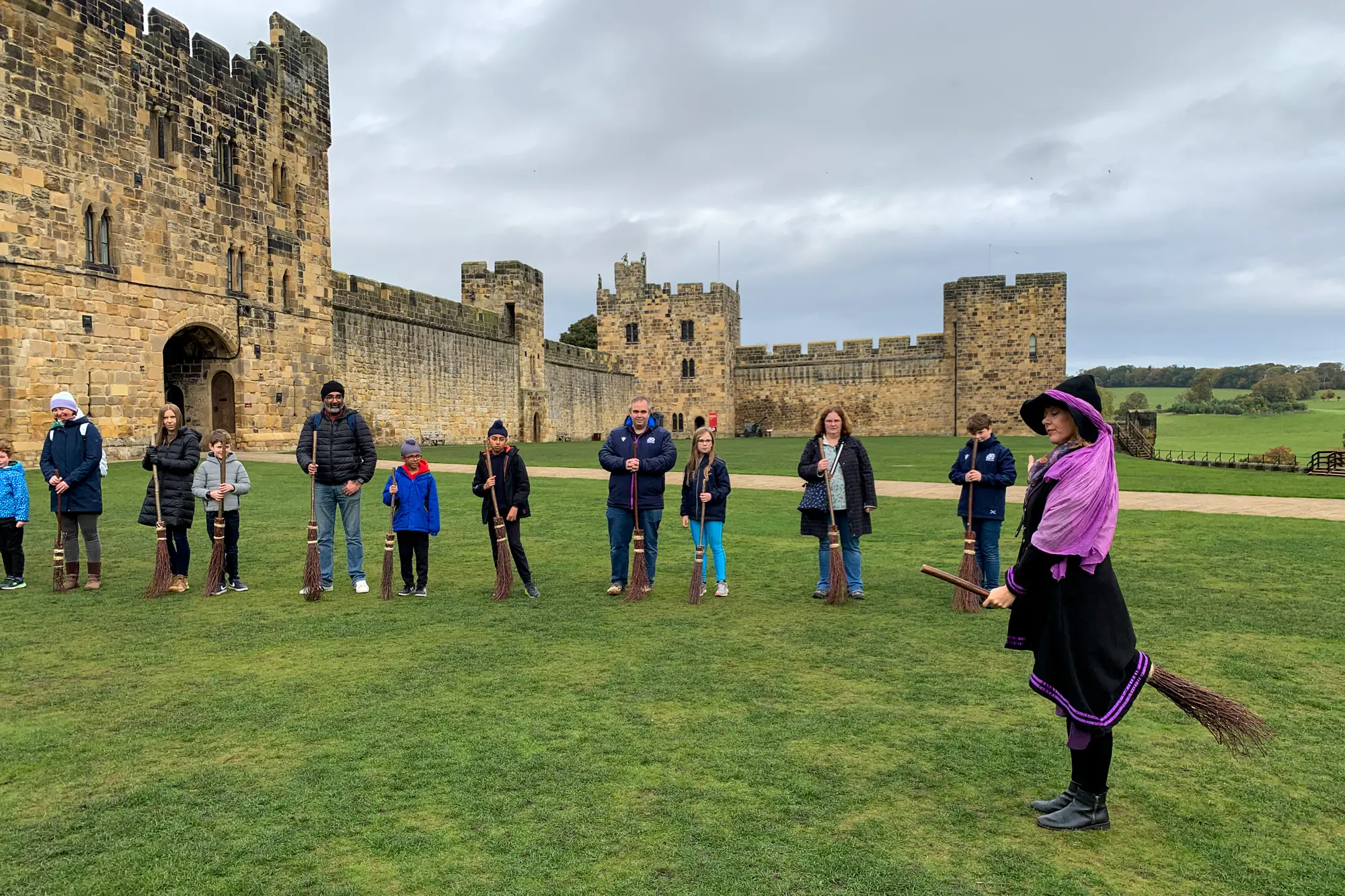 Harry Potter broomstick class at Alnwick Castle