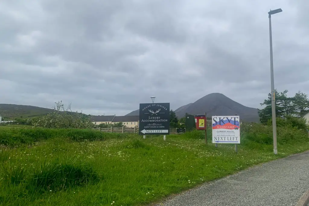 Skye Basecamp sign